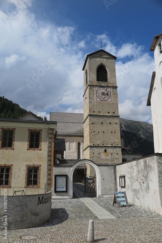 Klosterkirche St.Johann in Müstair, Graubünden, Schweiz photo