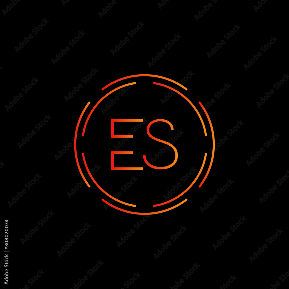 Initial ES Letter Linked Logo. Creative Letter ES Modern Business Logo Vector Template. Initial ES Logo Template Design Initial ES Letter Linked Logo. Creative Letter ES Modern Business Logo Vector Template. Initial ES Logo Template Design
