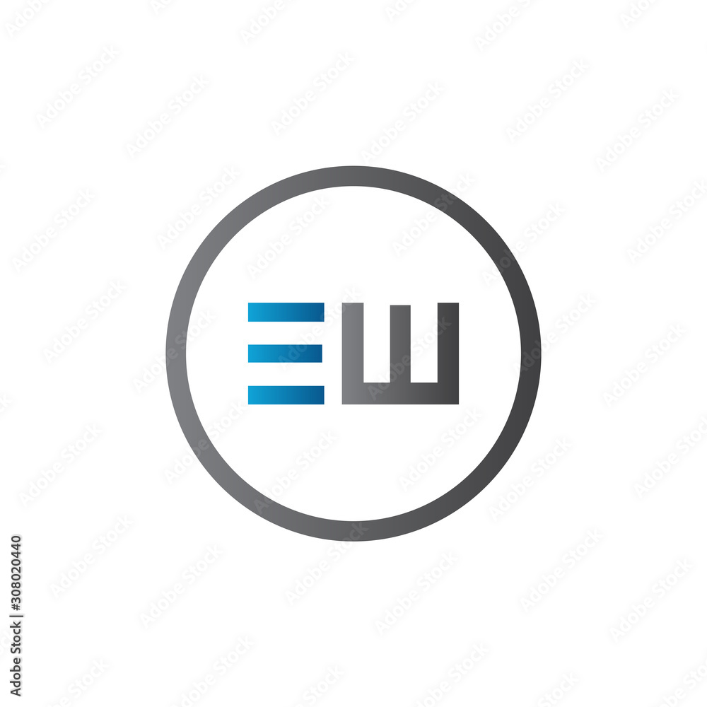 Initial EW Letter Linked Logo. Creative Letter EW Modern Business Logo Vector Template. Initial EW Logo Template Design Initial EW Letter Linked Logo. Creative Letter EW Modern Business Logo Vector Template. Initial EW Logo Template Design