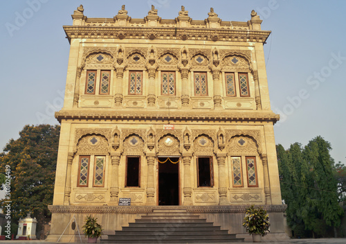 Pune, India- April 13, 2013: Shinde Chhatri, located in Pune, India, is a memorial dedicated to the 18th century military leader Mahadji Shinde. It is one of the most significant landmarks in the city