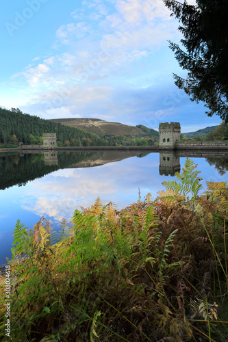 Autumn; Derwent reservoir; Derbyshire; Peak District National Park; England; UK photo