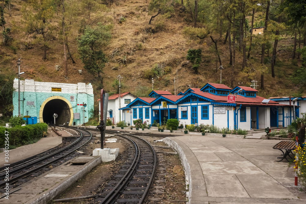 Www Kalka Xxx Videos - Barog, Himachal Pradesh, India - May 2012: The quaint, old Barog railway  station on the Kalka-Shimla narrow gauge railway line in Himachal Pradesh,  India. Stock Photo | Adobe Stock