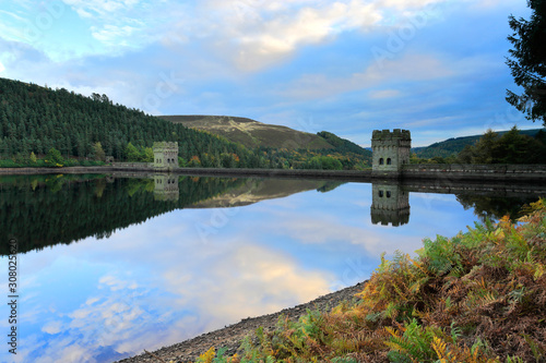 Autumn; Derwent reservoir; Derbyshire; Peak District National Park; England; UK