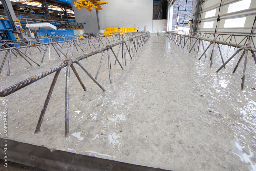 Precast Concrete Girder slabs in production Stock Photo | Adobe Stock