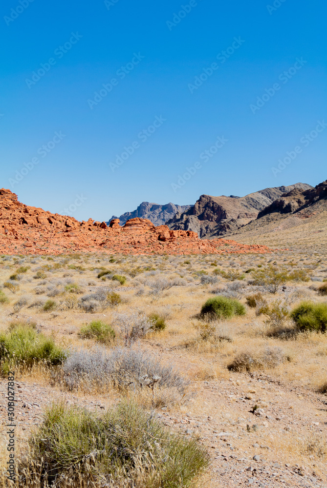 Nevada/ United states of America, USA-October 2nd 2019: valley of fire state park Nevada/ United states of America, USA-October 2nd 2019: valley of fire state park