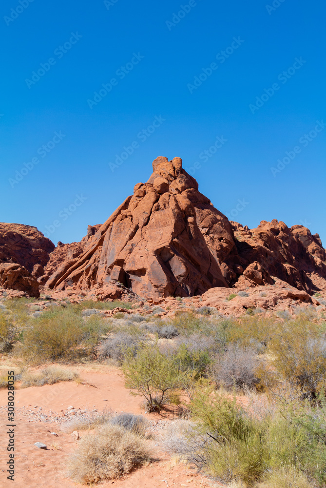 Nevada/ United states of America, USA-October 2nd 2019: valley of fire state park Nevada/ United states of America, USA-October 2nd 2019: valley of fire state park