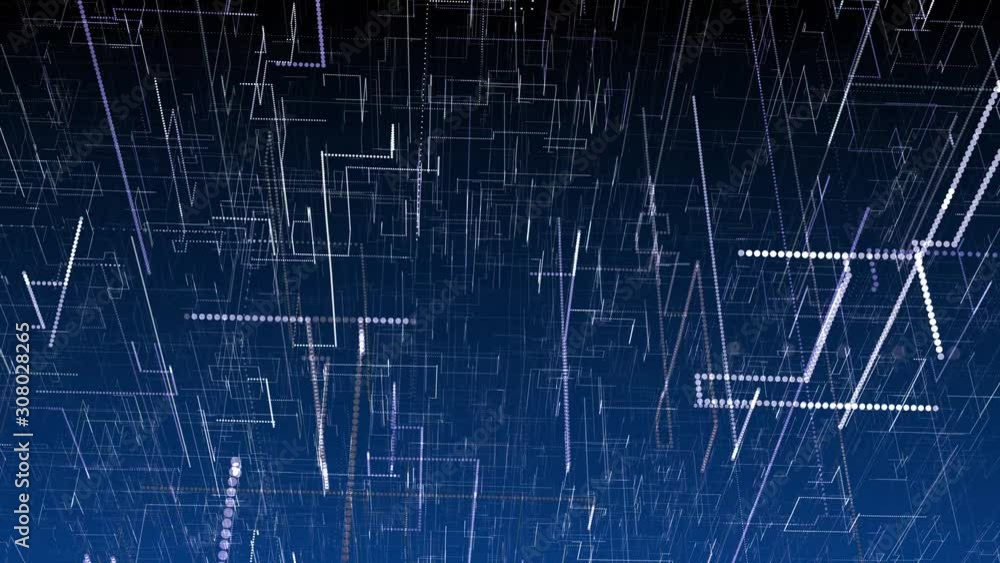 Seamless loop: Fantasy blue textured abstract shape and light particles in organic motion. Technology, science and engineering motion background. Depth of field settings. 3d rendering. Seamless loop: Fantasy blue textured abstract shape and light particles in organic motion. Technology, science and engineering motion background. Depth of field settings. 3d rendering.