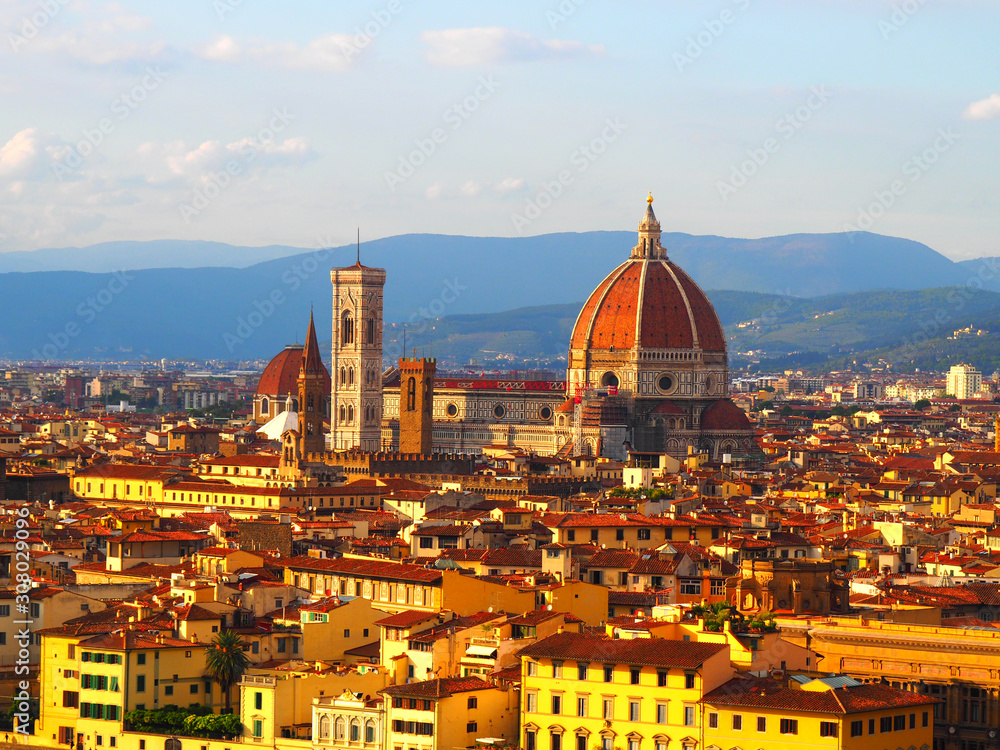 Fototapeta premium View of the city of Florence in Italy