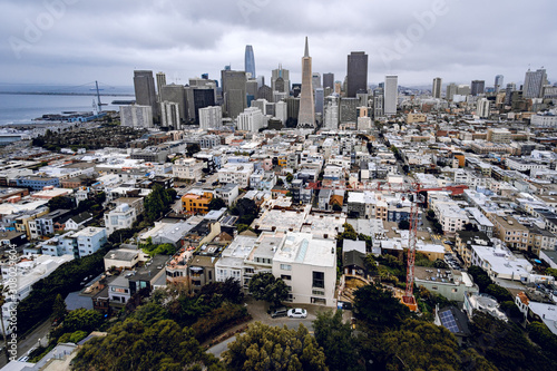 Skyline of San Francscio View from coit tower
