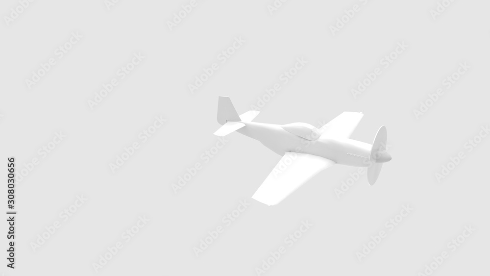 3d rendering of a world war two airplane isolated in a studio background 3d rendering of a world war two airplane isolated in a studio background