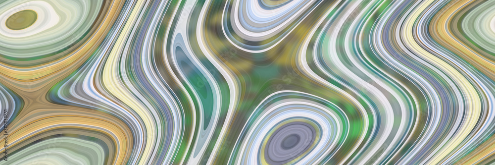 Fototapeta premium Fluid art- abstract 3D illustration. Color mixed- liquid acrylic. Background seamless