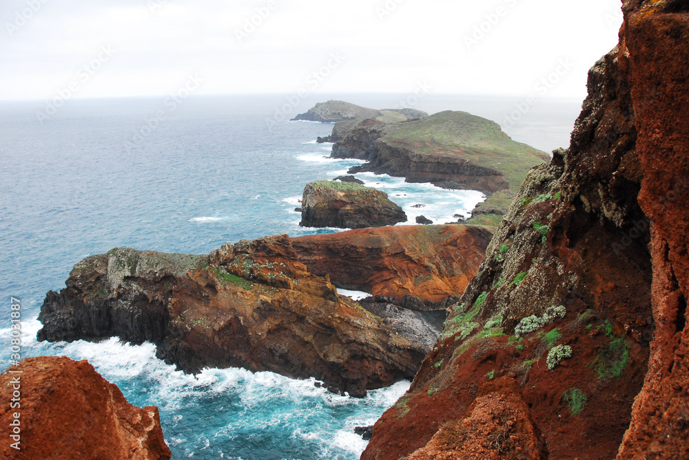 Furthest view of the ouest island side, Sao Lourenco, Madeira Island