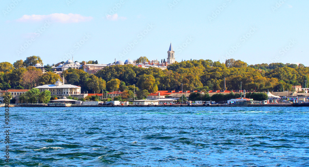 view of Topkapi palace in istanbul turkey