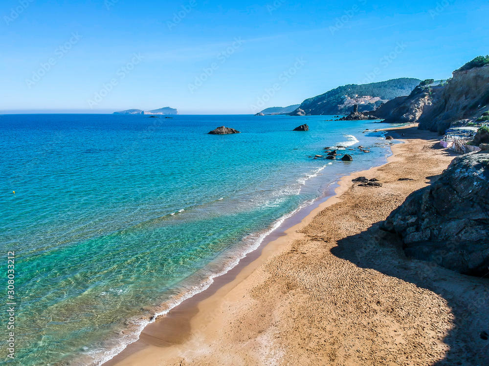 Ibiza beaches. Aguas Blancas Beach, ibiza. Spain. Ibiza beaches. Aguas Blancas Beach, ibiza. Spain.