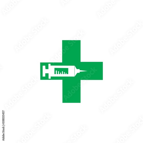 Hospital logo and symbols template icons vector health