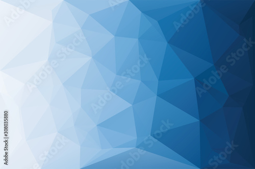 Fototapeta Naklejka Na Ścianę i Meble -  Abstract geometric background with triangles. Vector polygonal texture background. Blue and white abstract business background. Vector illustration.