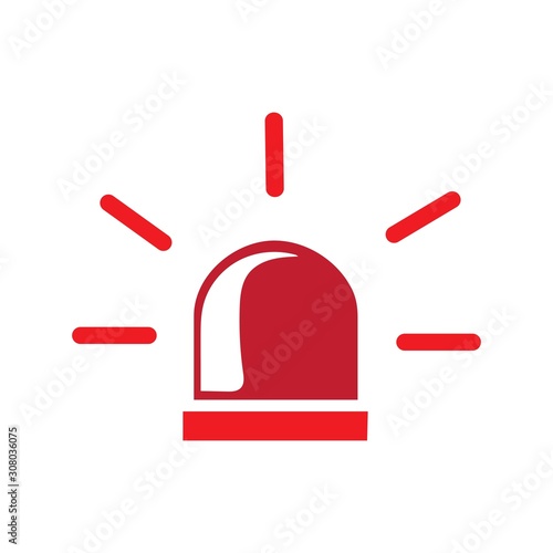 ambulance sirens logo or symbol template simple
