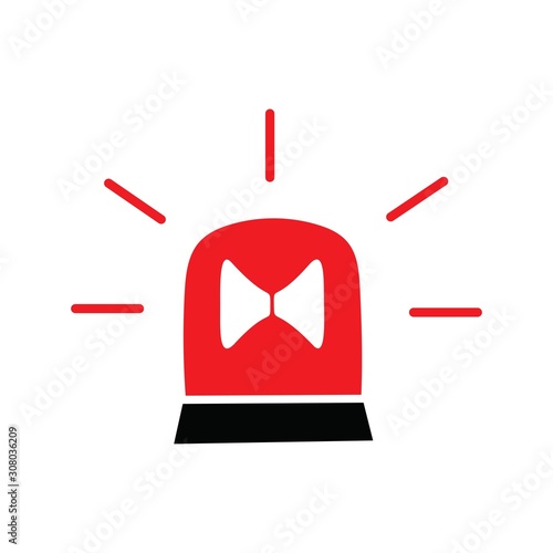 ambulance sirens logo or symbol template simple