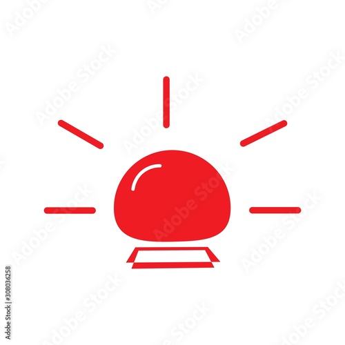 ambulance sirens logo or symbol template simple
