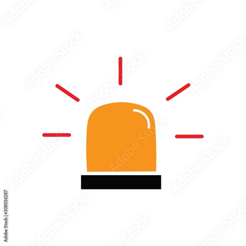 ambulance sirens logo or symbol template simple