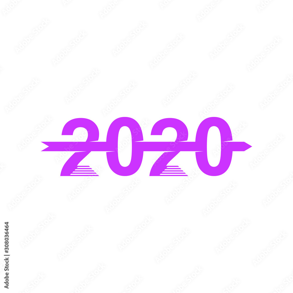 2020 logo design concept vector template, Icon Symbol, Illustration