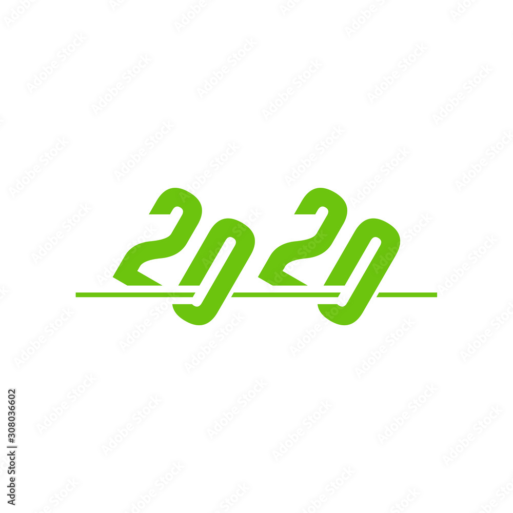 2020 logo design concept vector template, Icon Symbol, Illustration 2020 logo design concept vector template, Icon Symbol, Illustration