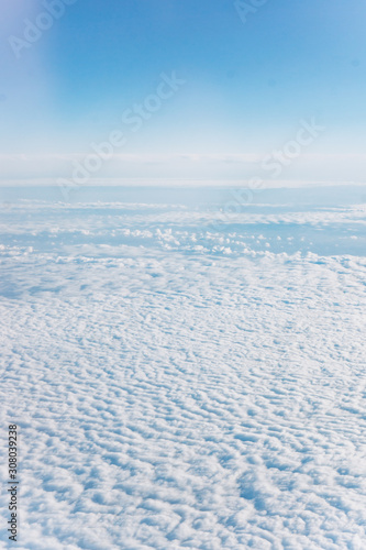 Cloudscape. Blue sky and white cloud. Cumulus cloud.