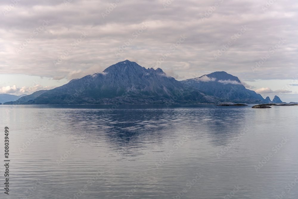 Stigen island from south, Stigfjord, Norway