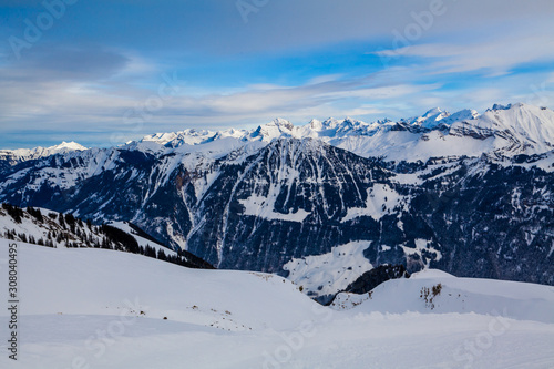 Winter in the swiss alps, Switzerland © EwaStudio