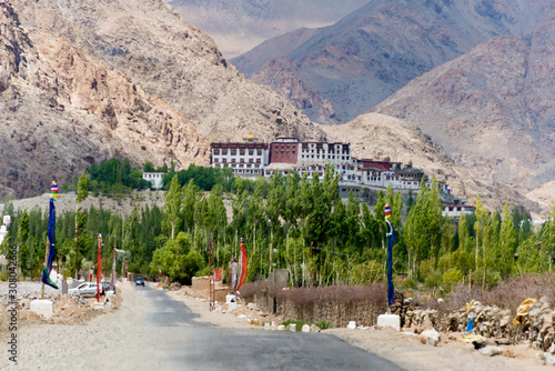 Ladakh, India - Jun 30 2019 - Phyang Monastery in Leh, Ladakh, Jammu and Kashmir, India. The Monastery was originally built in 1515. photo