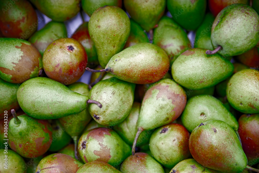 Seasonal fruits are placed in boxes in the grocery store. Seasonal fruits are placed in boxes in the grocery store.