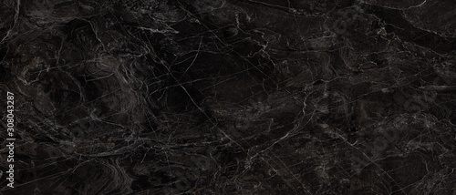 Luxurious Dark Gray Agate Marble Texture With Brown Veins. Polished Marble Quartz Stone Background Striped By Nature With a Unique Patterning, It Can Be Used For Interior-Exterior Tile And Ceramic.