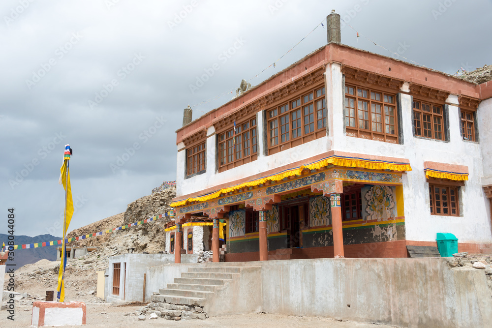 Ladakh, India - Jul 12 2019 - Thukje Monastery (Thukje Gompa) in Ladakh, Jammu and Kashmir, India.