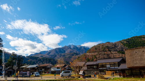 The mountain autumn landscape with colorful forest. © vinitdeekhanu