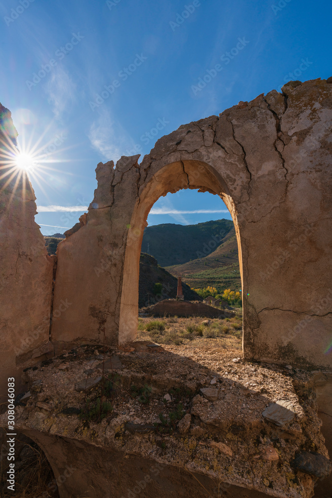 ruined building near the town of Fondon (Almeria)