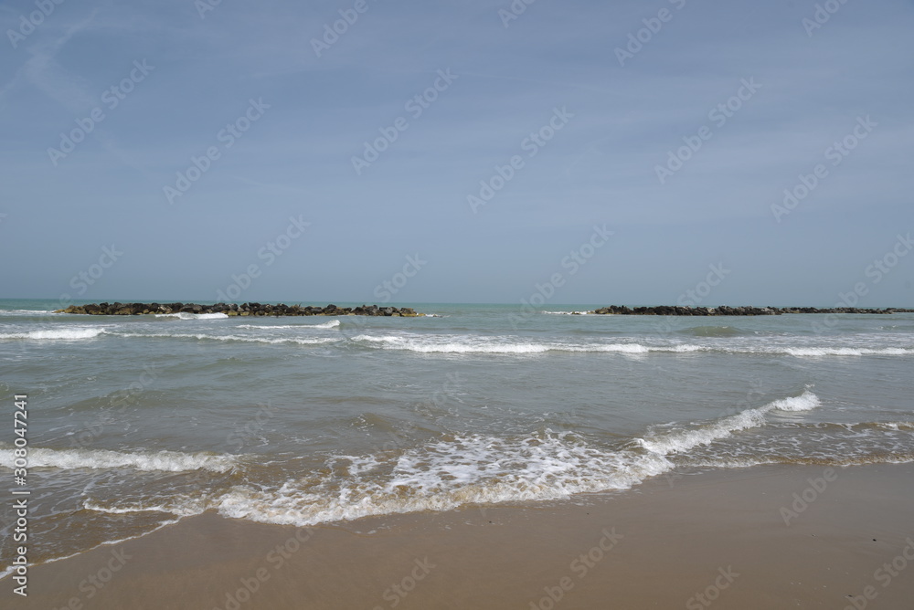 Pescara Seascape by Morning at Spring