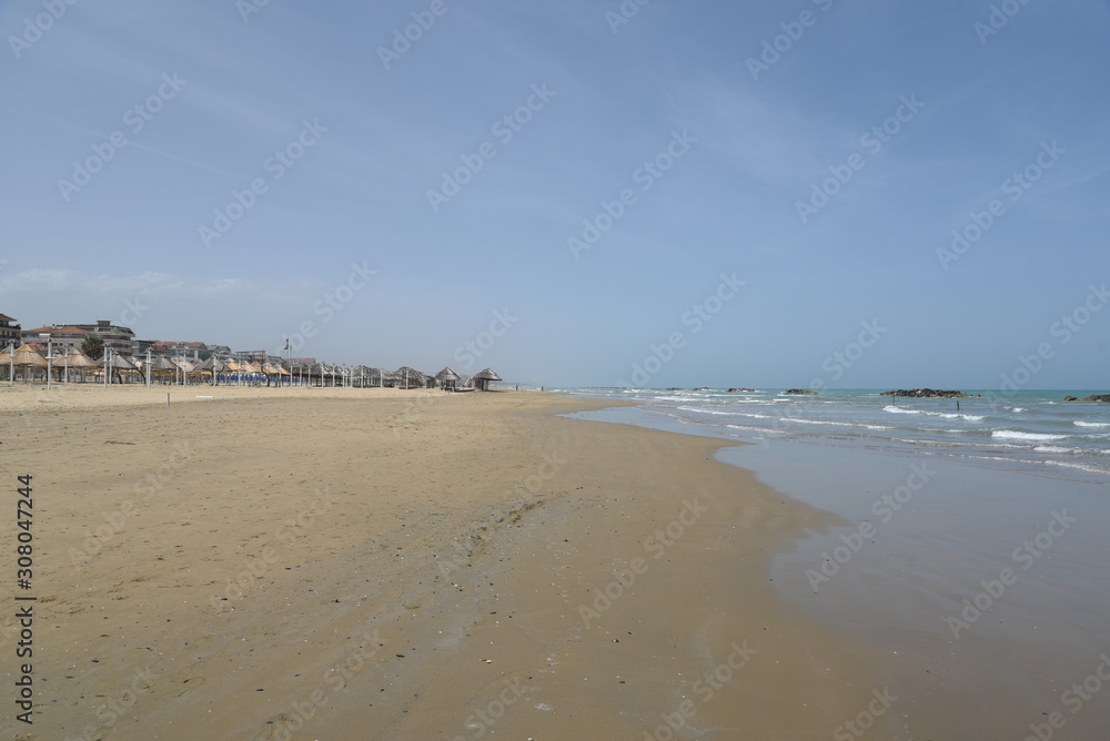 Pescara Seascape by Morning at Spring