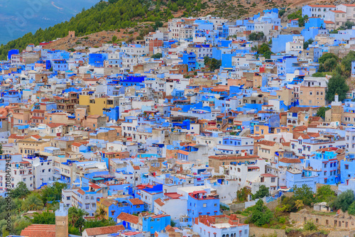 A view of the blue city of Chefchaouen in the Rif mountains © Екатерина Спиридонов