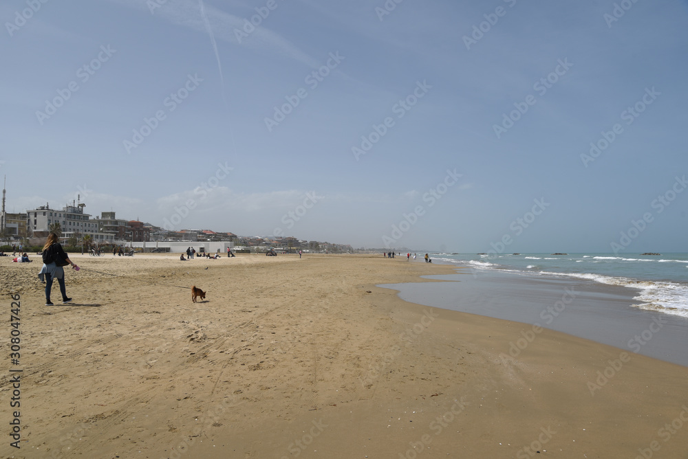 Pescara Seascape by Morning at Spring