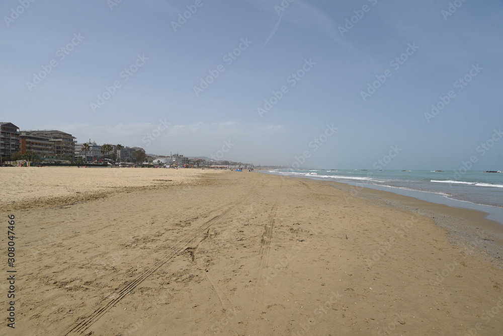 Pescara Seascape by Morning at Spring