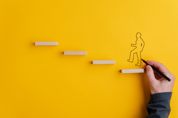 Conceptual image of personal vision, education and development