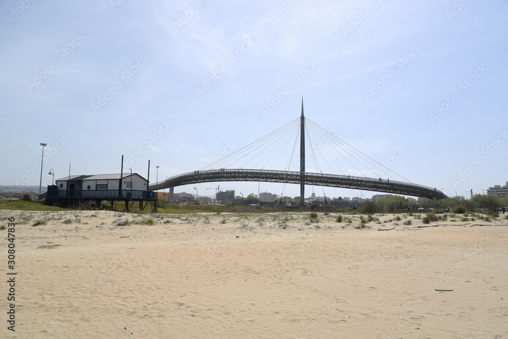 Steel Bridge Made with Suspensions and Cables Steel Bridge Made with Suspensions and Cables