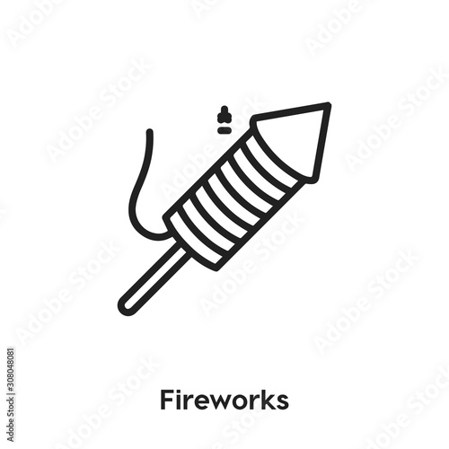 fireworks icon vector sign symbol