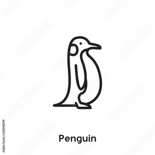 penguin icon vector. penguin icon vector symbol illustration. Modern simple vector icon for your design. penguin icon vector	
