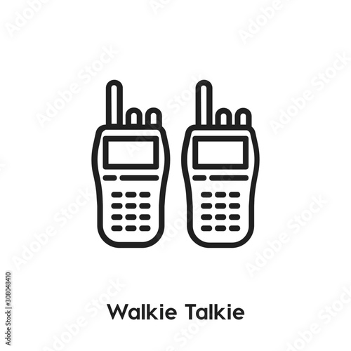 walkie talkie icon vector sign symbol