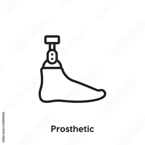 prosthetic icon vector sign symbol