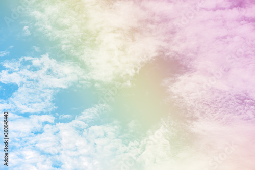 Beautiful soft pastel tone sky and clouds with subtle texture