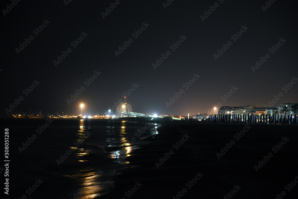 Pescara Coast by Night With Illuminated City  View