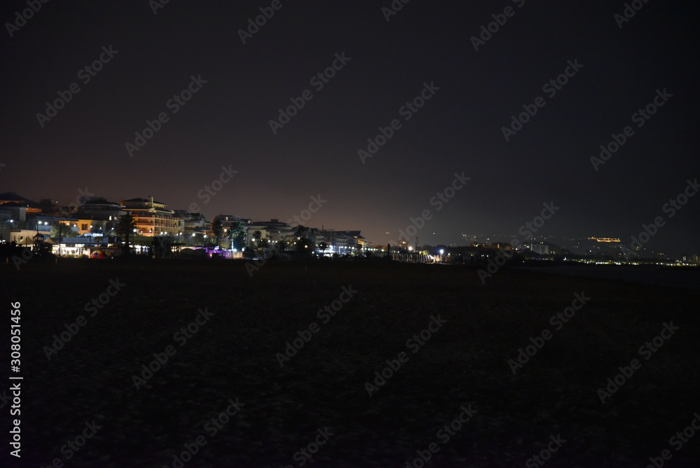 Pescara Coast by Night With Illuminated City  View