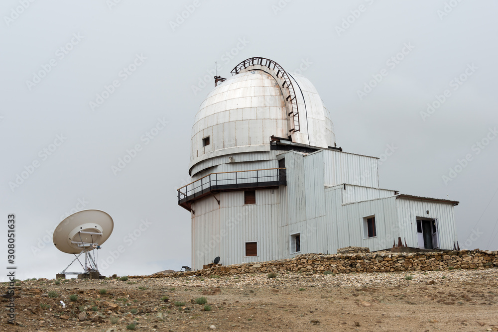 Ladakh, India - Jul 14 2019 - Indian Astronomical Observatory in Hanle, Ladakh, Jammu and Kashmir, India.